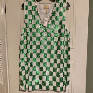 Anthropologie X Verb by Pallavi Singhee Checkered Shift Dress